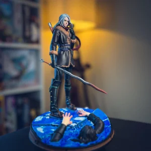 Hand-Painted Ciri Figure: The Witcher Collectible, SLA 3D Print