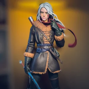 Hand-Painted Ciri Figure: The Witcher Collectible, SLA 3D Print