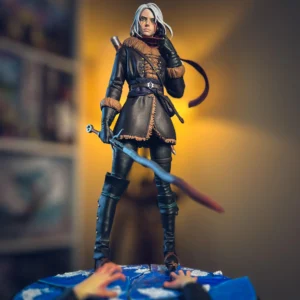 Hand-Painted Ciri Figure: The Witcher Collectible, SLA 3D Print