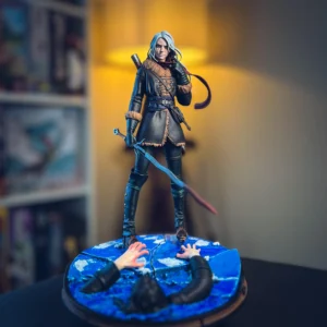 Hand-Painted Ciri Figure: The Witcher Collectible, SLA 3D Print