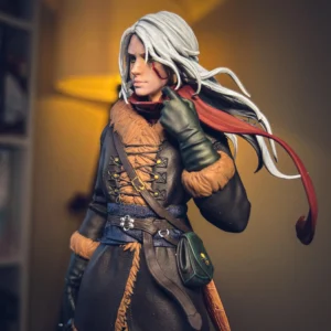 Hand-Painted Ciri Figure: The Witcher Collectible, SLA 3D Print